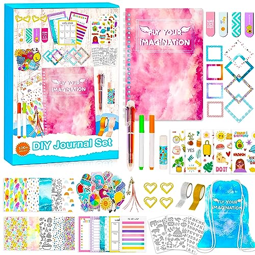 DIY Journal Set for Girls Ages 8-12 and up, Trendy Teen Girl Gift