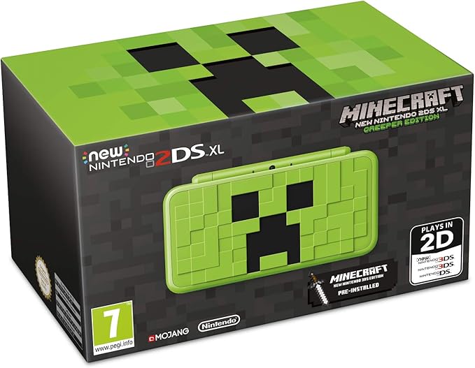 New Nintendo 2ds Xl Creeper Edition Minecraft New Nintendo 3ds Edition Limited Amazon Fr Jeux Video
