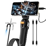 Two-Way Articulating Borescope with Light for