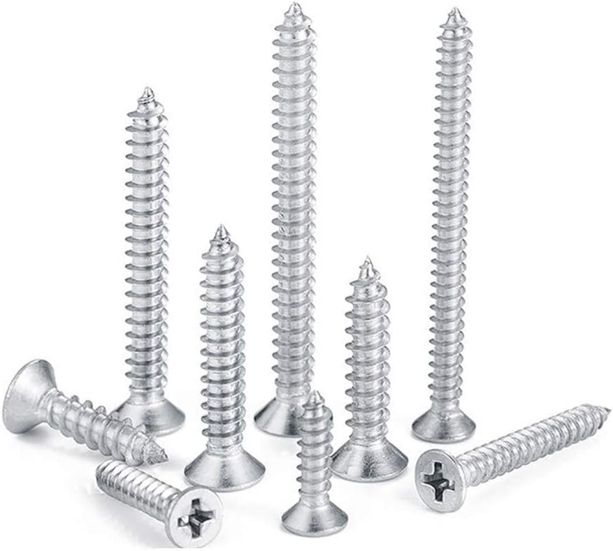 Tap Bolts 20pcs Cross Recessed Countersunk Flat Head Self