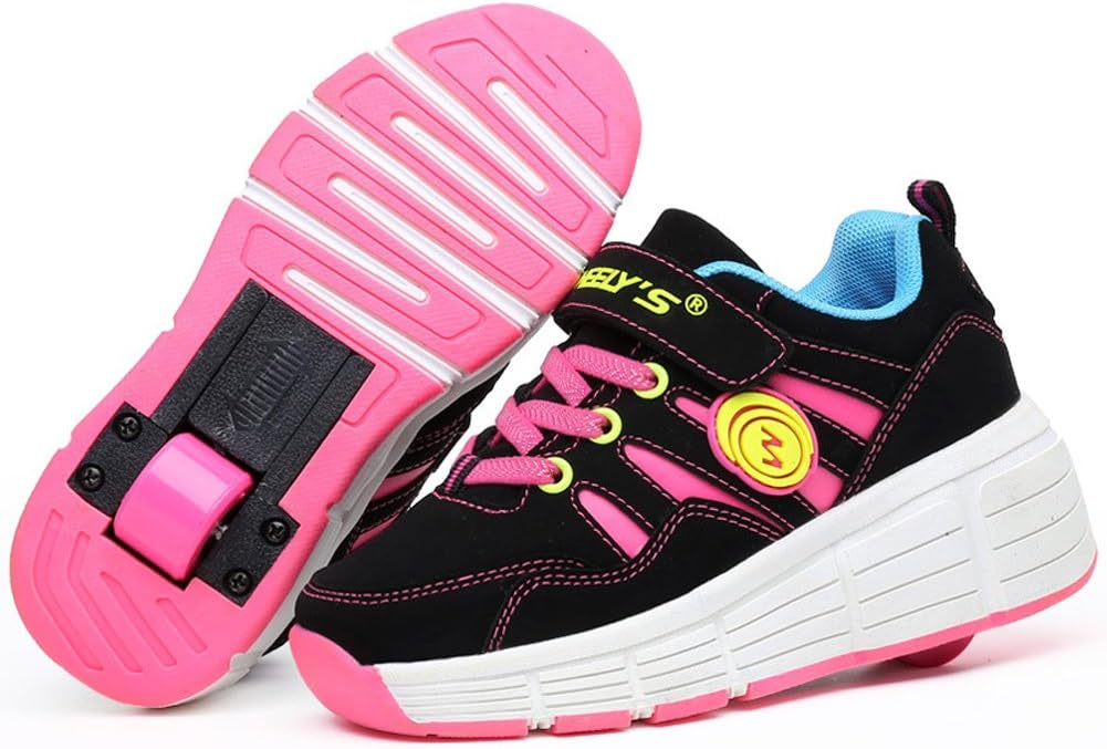 LAROK Kids' Roller Skate Shoes Single Wheel Fashion Sneakers