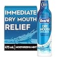 Oral-B Dry Mouth Oral Rinse Mouthwash, Moisturizing Mint, 16 Fl Oz