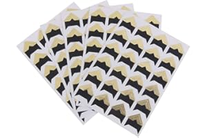 Yesallwas 10 Sheets (240PCS) Photo Corner Stickers Gold Scrapbook Photo Corners Self Adhesive Photo Mounting Corner Stickers Picture Corners for DIY Scrapbooking Photo Album Journal Diary