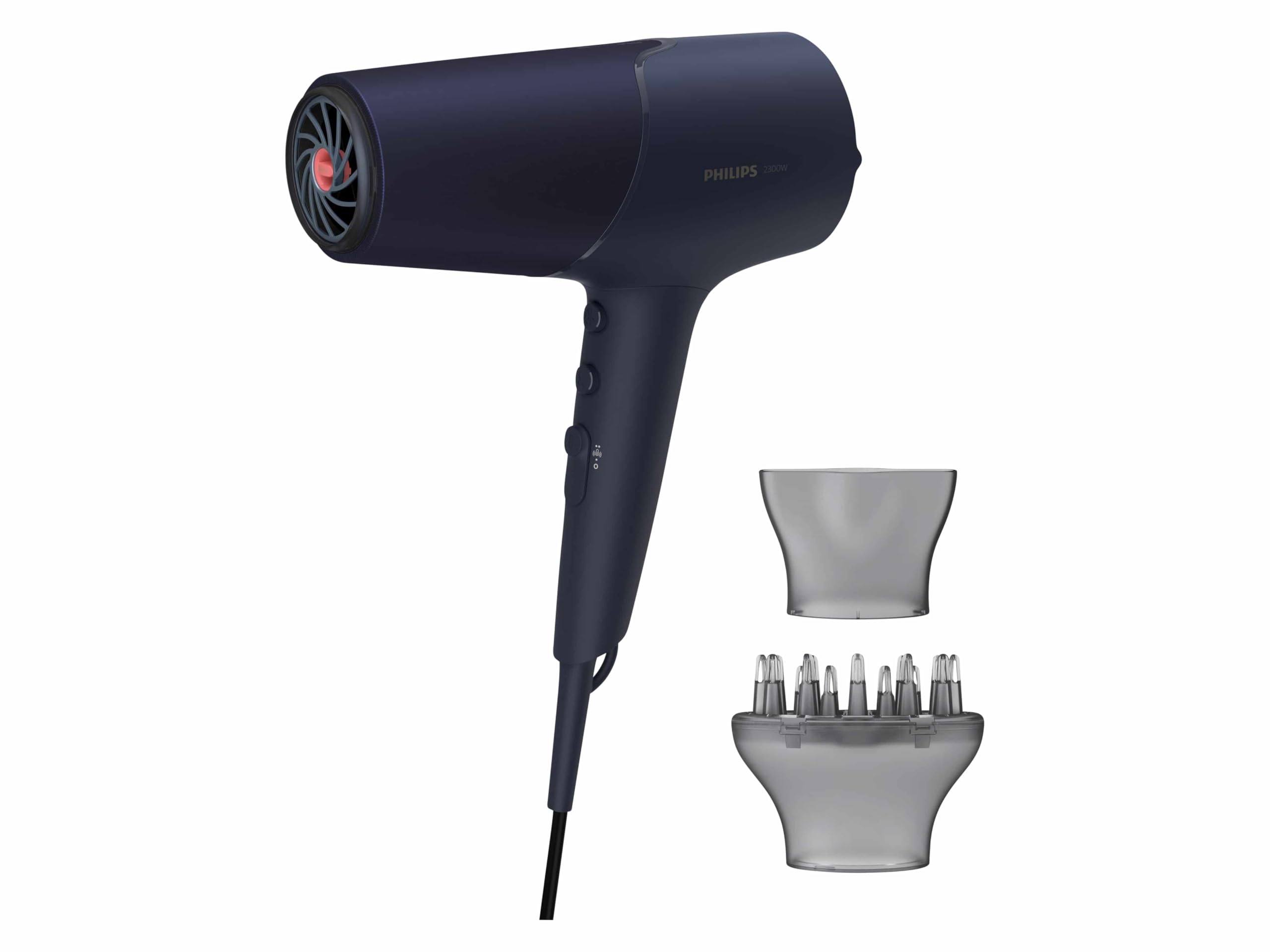 Philips Haartrockner der 5000er Serie mit ThermoShield Technologie, 3 Heiz- und 2 Geschwindigkeitsstufen, 2.300 W Trockenleistung, BHD510/00