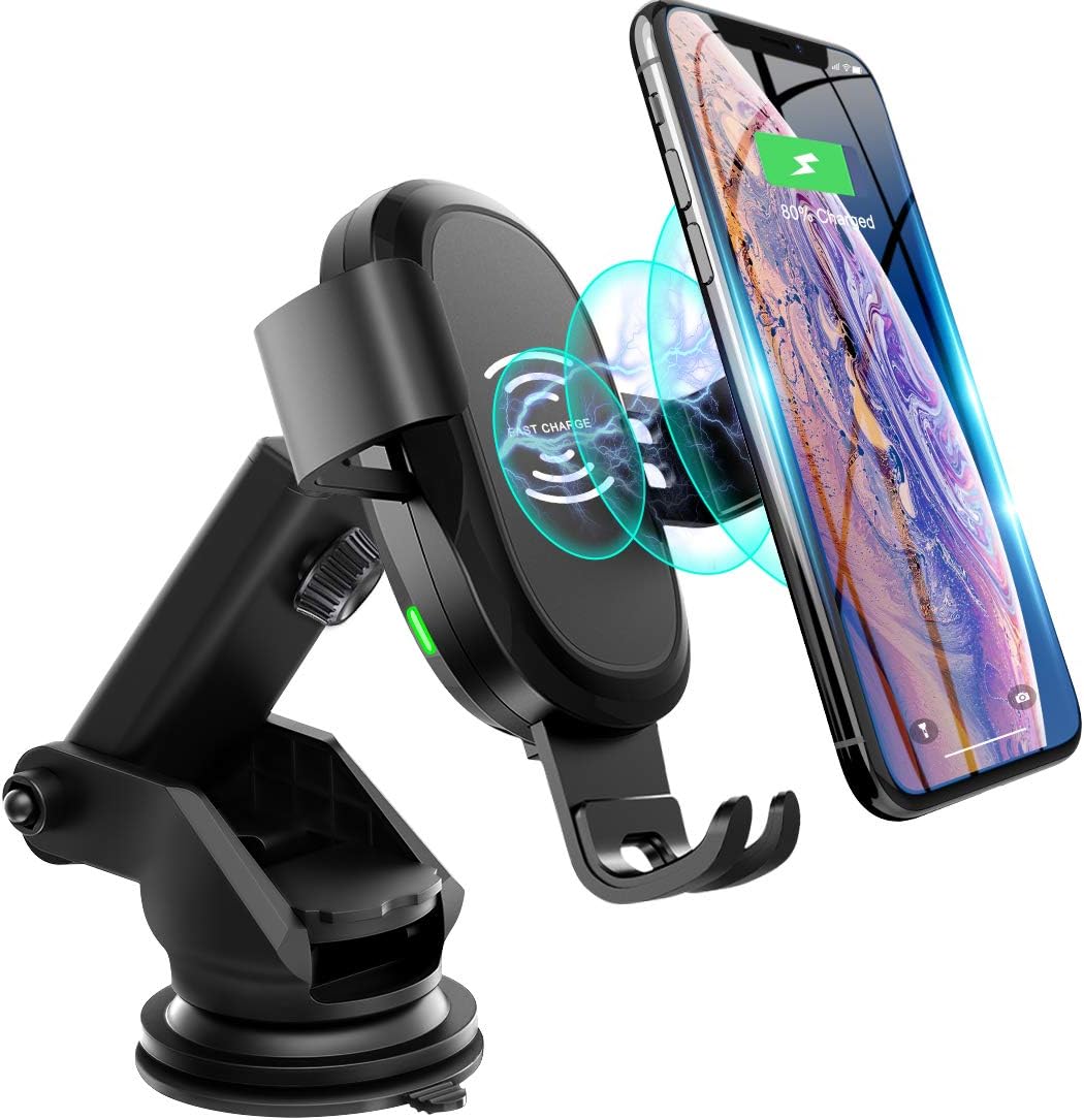 Samsung Galaxy S10/S10+/S9/S9+/S8 Automatic Clamping Qi Wireless Car