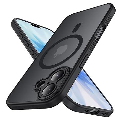 Symcele Designed for iPhone 17 Case, Compatible with MagSafe, [Camera Protection] [15FT Military Droptection] Shockproof Translucent Matte Anti-Slip Phone Case, 6.3", Black