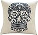 Bloong Yamimi Skull Linen Cloth Pillow Cover Cushion Case 18