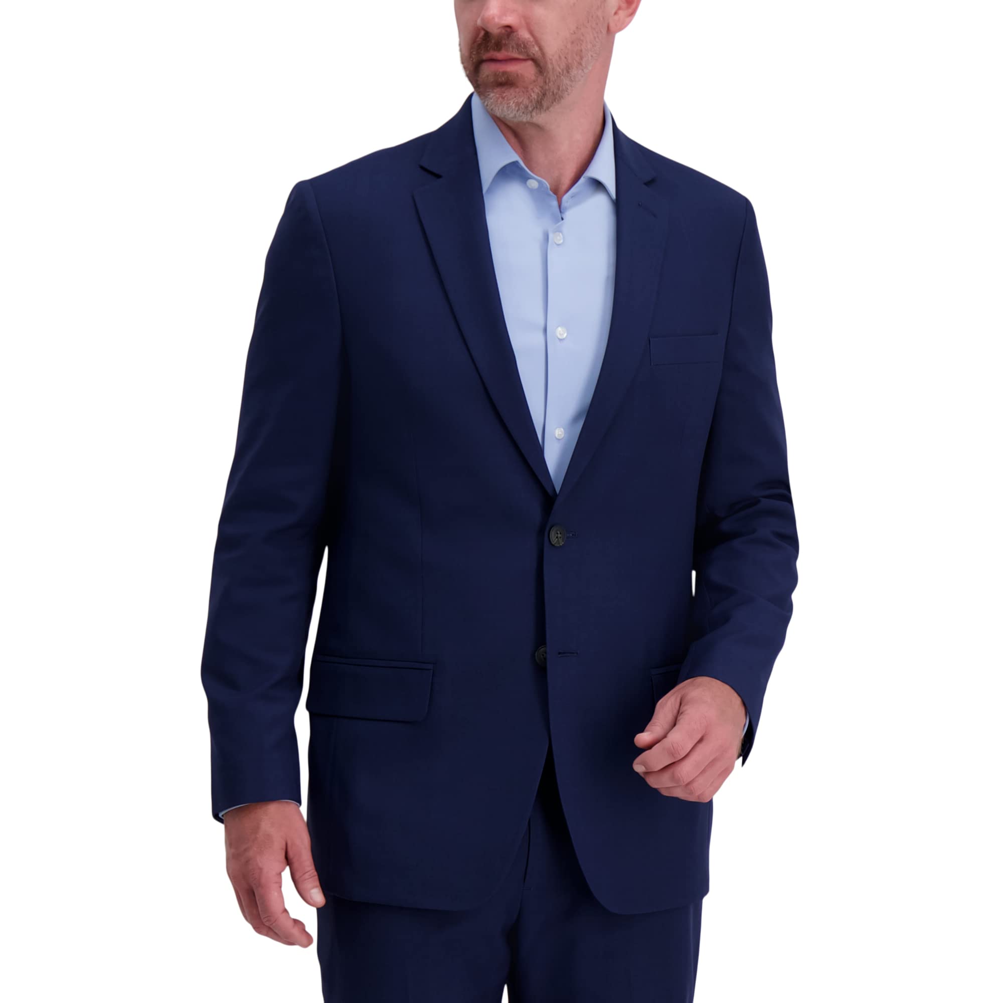 Haggar Men’s Smart Wash™ Repreve® Suit Separate Jacket Classic Fit Midnight