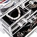 MVPOWER Clear Acrylic Cosmetic Organizer Display Stand Makeup Storage Box Drawers Case