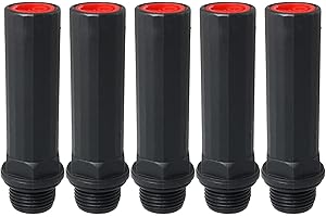 Air Compressor Breathing Valve FMHXG 5PCS 15.5mm / 0.6Inch Black Plastic Air Compressor Breather Rod, Engineering Breathing Nozzle Valve Vent Cap, Air Compressor Pump Accessories