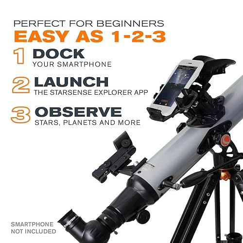 Celestron Starsense Explorer Lt 80az Smartphone App Enabled Telescope Works With Starsense App To Help You Find Stars Planets More 80mm Refractor Iphone Android Compatible In Kenya Whizz Refractors
