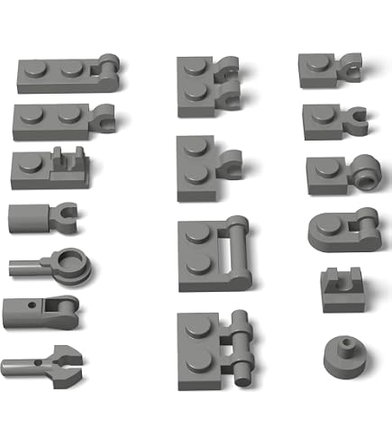 Amazon.com: XYEIUGO Gobricks 26047 Plate Special 1x1 Rounded with