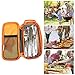 Camping Eating Utensils Storage Bag, Camping Kitchen Utensil set, Outdoor Cutlery Storage Bag Picnic Portable Cutlery Bag Bbq Supplies Drain Net Chopsticks Organizer, Camping, Bbq, Travel Kitthumb 1