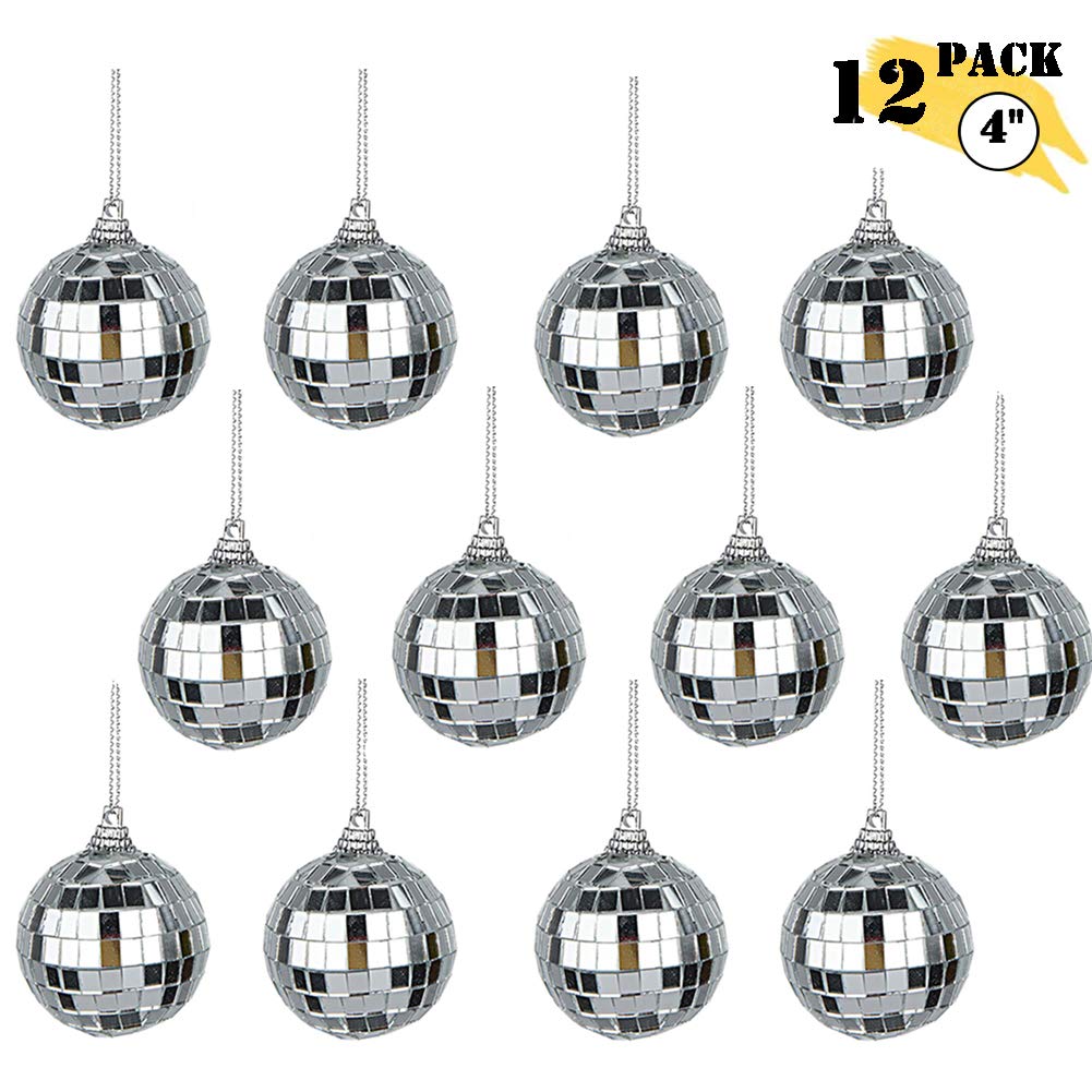 Amazon Com Tita Dong Disco Balls 12 Pack 4 Inch Christmas Balls