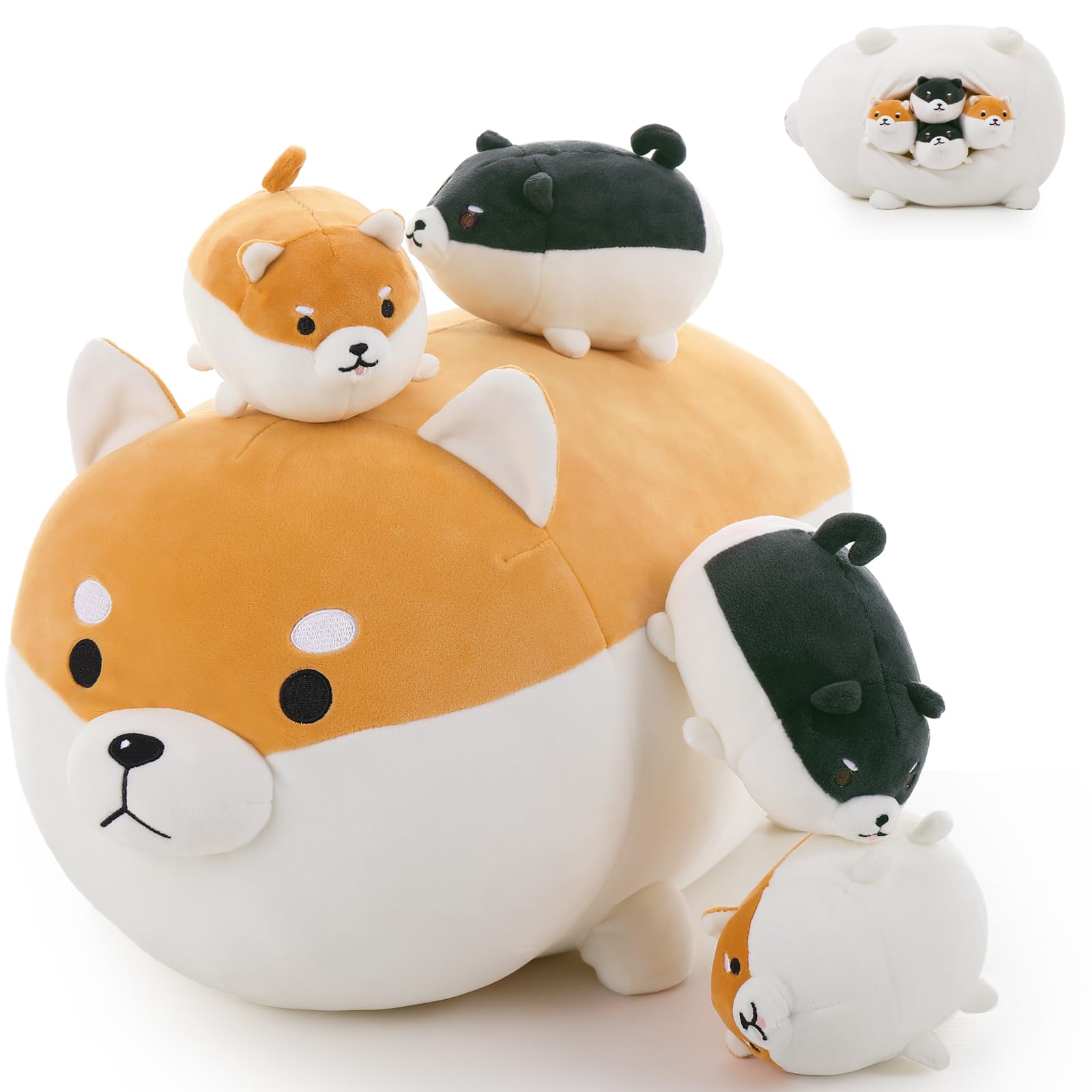 35-70cm Kawaii Fat Shiba Inu Dog Plush Toys Lovely Dolls Pillow Stuffed Soft Cushion Birthday Valentine Gifts