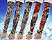 Efivs Arts D Series Skull Tribal Dragon Koi Design Temporary Tattoo Arm Cover up Sleeves 5 Pairs (Color K)