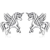 Hypoallergenic Animal Stud Earrings 925 Sterling Silver - Cute Animal Jewelry Gift for Young Ones