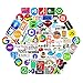 Laptop Stickers for Developer (100PCS)- Programming Stickers of Front-end dev,Back-end Languages Stickers for Software Developers, Engineers, Hackers, Programmers, Geeks, and Coders