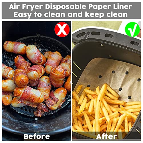 LOMSIOY Perforated Parchment Air Fryer Disposable Paper, Baking Paper
