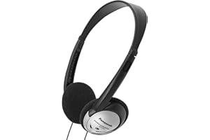 Panasonic RP-HT21 Lightweight Headphones with XBS, 16Hz-22kHz Frequency, 16 Ohm Impedance, Wired Connectivity
