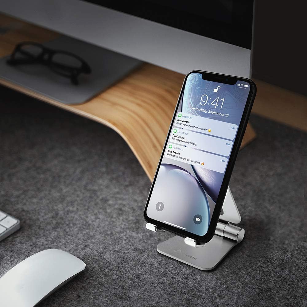 tomtoc Play Stand for Nintendo Switch, Multi-Angle Adjustable Desktop Gaming Stand Holder Compatible with iPhone | iPad Mini | Samsung Galaxy | eBook and Other up to 7.9-inch Tablet Device: Video Games