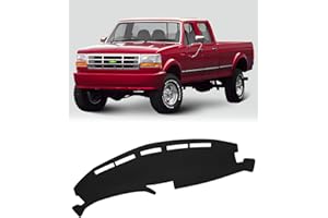 FIILINES Dash Cover Fit for Ford F150 F250 F350 1992 1993 1994 1995 1996 Dashboard Cover for Ford Accessories Mesh Dash Cover Protector No Glare
