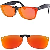HILEEN Polarized Clip-on Sunglasses for Ray-Ban RB5184F 52-18 for Men Women UV Protection