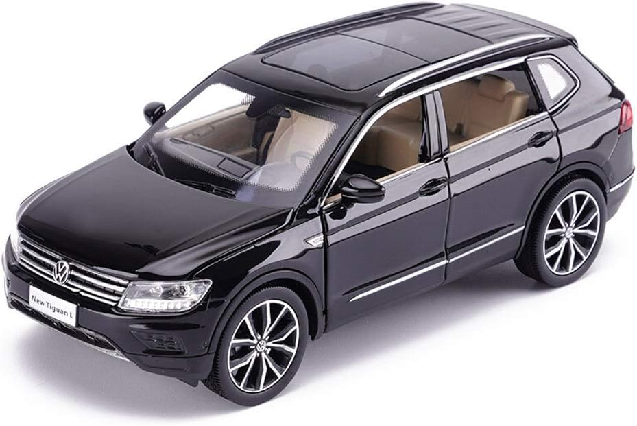 XIANWEI Car Model / 1:32 Simulation Die-Casting Alloy Model/Suitable for Volkswagen Tiguan L Models/Toy Cars/Color Optional (Color : Black)