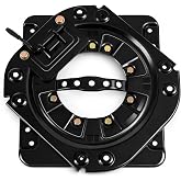 Woanger 360&deg; Rotating Seat Swivel Base Plate, Heavy Duty 3mm Steel Seat Swivel Mount, DIY Installation Rotation Adapter for Rv, Camper Van, Bus, Truck &amp; Custom Vehicle Projects (New Version Style)