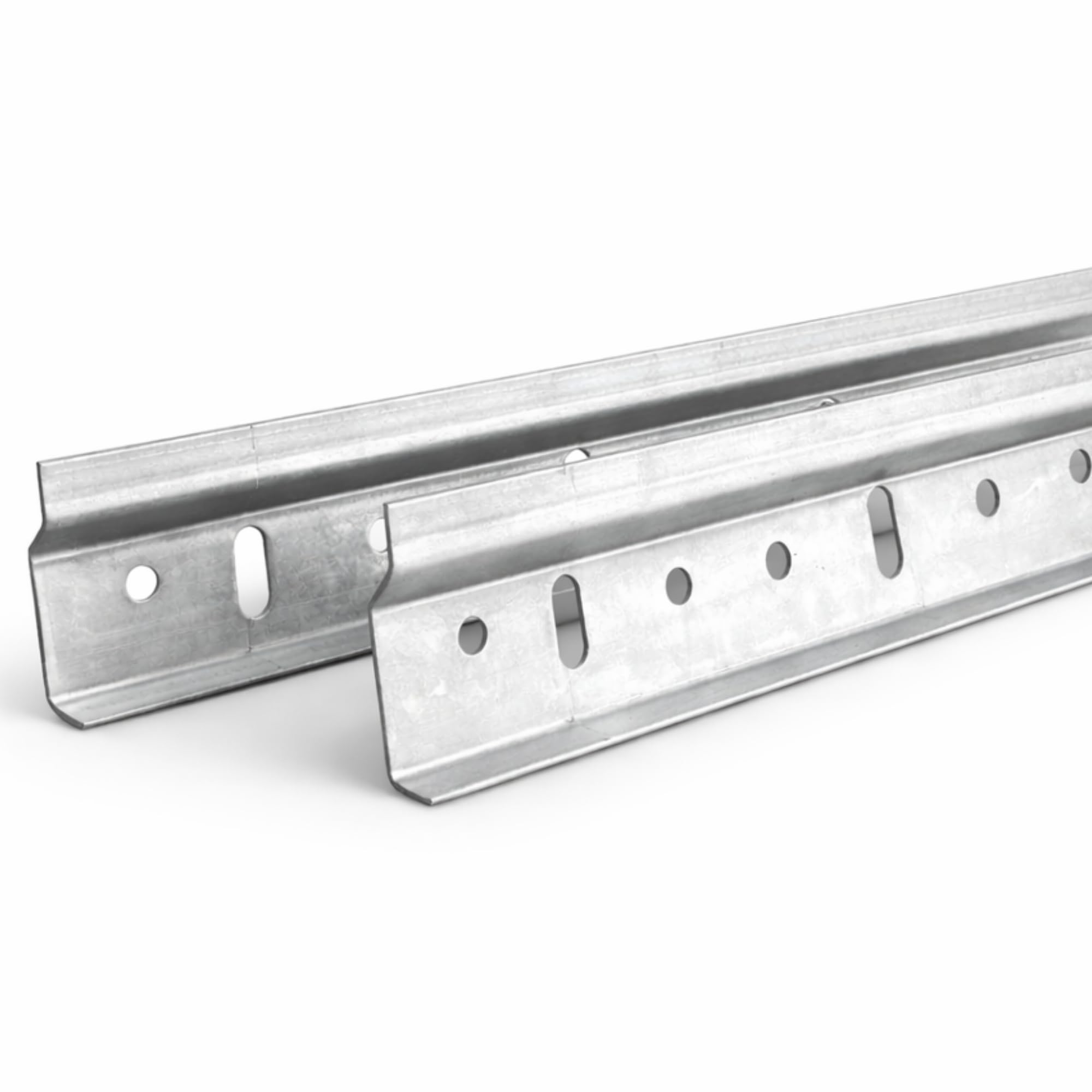 MKGT Cabinet Hanging Rail 2×1m (2 Pack) – 1000mm Galvanised Steel Suspension Rail for Kitchen Wall Cabinets, Cupboards & Wardrobes – Universal Mounting Bracket