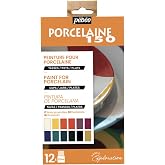Pebeo Porcelaine 150 China Paint, Exploration Set #1- Set of 12 x 20 ml Bottles