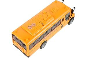GALPADA Boys and Girls School Bus Model Inertia Bus Toy for Boy Girl Music Material