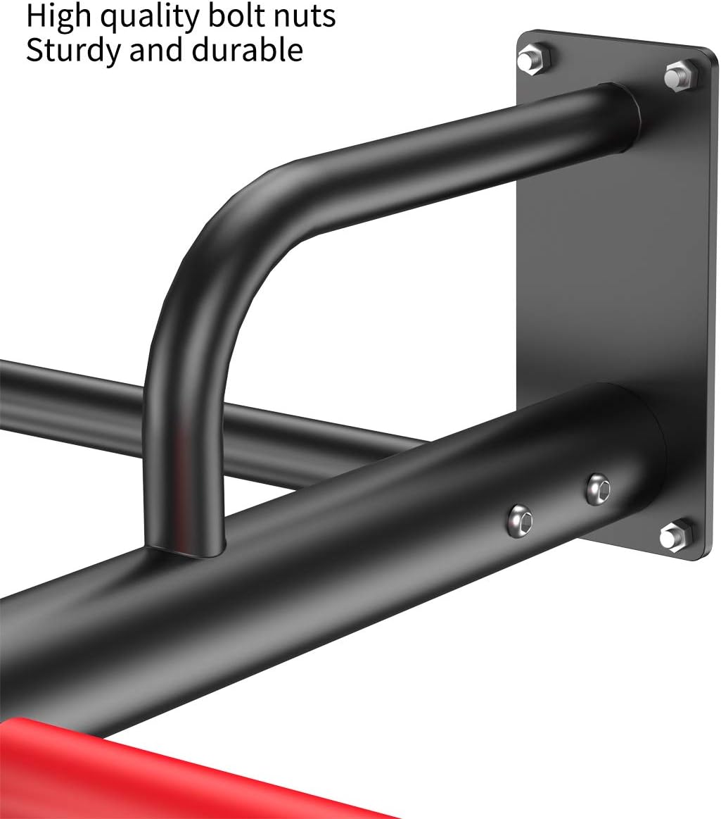 KFK Pull Up Bar Wall Mounted Strength Training Pull-Up Bars Exercise Bar Fitness Equipment : Sports & Outdoors