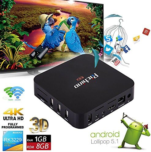 2016 New Richino MX Pro Amlogic S905 KODI 16.0 Android 5.1Tv Box 8G ROM + 1G RAM (DDR3) 1080p Quad Core Smart Media Player, 4k,OTT TV BOX,IPTV,root,H.265