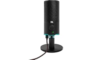 JBL Quantum Stream: Dual Pattern Premium USB Microphone for Streaming, Recording and Gaming