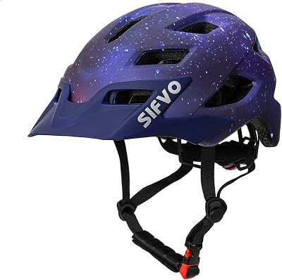 SIFVO Kids Bike Helmet Boys Girls 5-14 Years Adjustable Lightweight Cool Visor