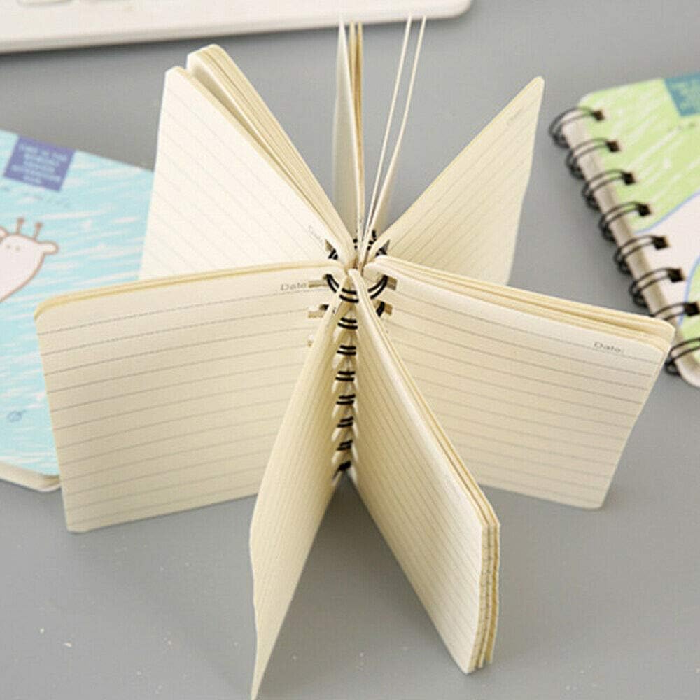 SUPERTOOL Mini Spiral Notebook Cartoon Diary Notepad Cute A7 Cat Purple 160 Pages(1Pcs) - Image 3