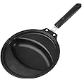 Alvinlite Non Stick Omelette Maker, Aluminum Egg Frying Pan Omurice Mold Omelet Rice Making with Black Coating Egg Skillet for Breakfast for Gas Stove Induction 8inch*6inch