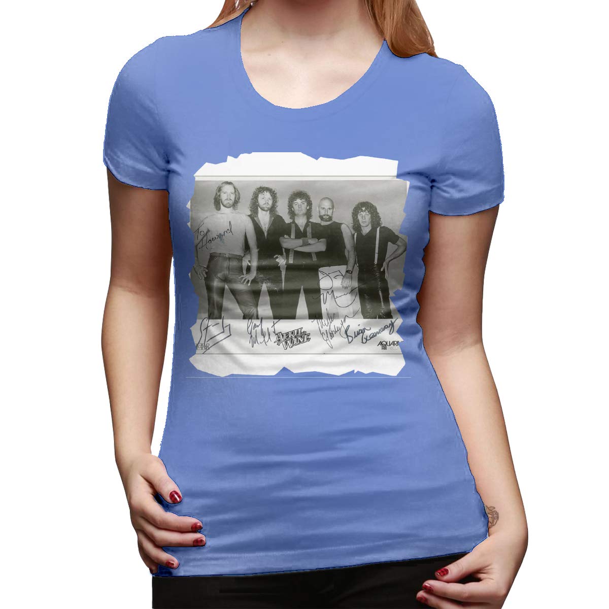 Erman T Shirts April Wine Fashion Comfortable Black Tee