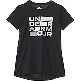 Under Armour Girls Tech Block Logo Short Sleeve T Shirt