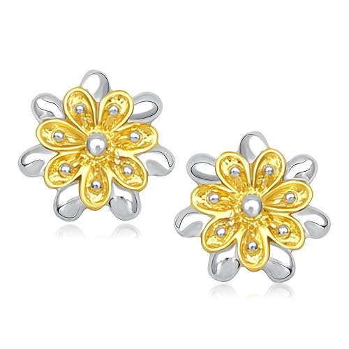 VK Jewels Stud Earrings for Women (Golden) (vker1317g)