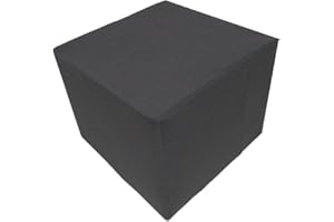 Ottoman Cover Square, Stretch Storage Footstool Slipcover, Small Cube Footrest Stool Slip Covers Protector 18x18 16x16in