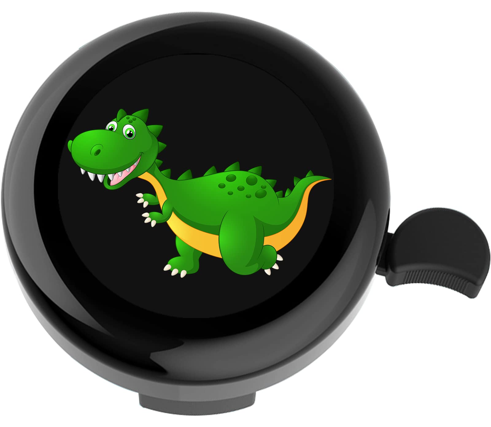 YeloYolker Kids Bike Bell, Cute Dinosaur Ring Bell for Boys, Toddlers, Children's Bicycle Handlebar Accessory for Tricycle, Scooter, Balance Bike(I-Rex)