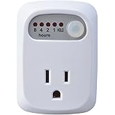 TEKLECTRIC Indoor Auto Shut Off for Curling Iron Hair Straightener Countdown Phone Charger Timer Safety Outlet Conserve Socke