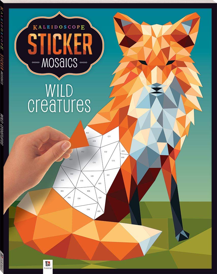 Kaleidoscope Sticker Mosaics: Wild Creatures