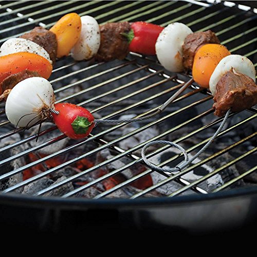 Charcoal Companion CC5104 Flexible Skewers, Set of 4