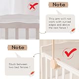 let's make Baby Crib Mobile Holder Wooden Mount Pine Natural Unpainted view 5