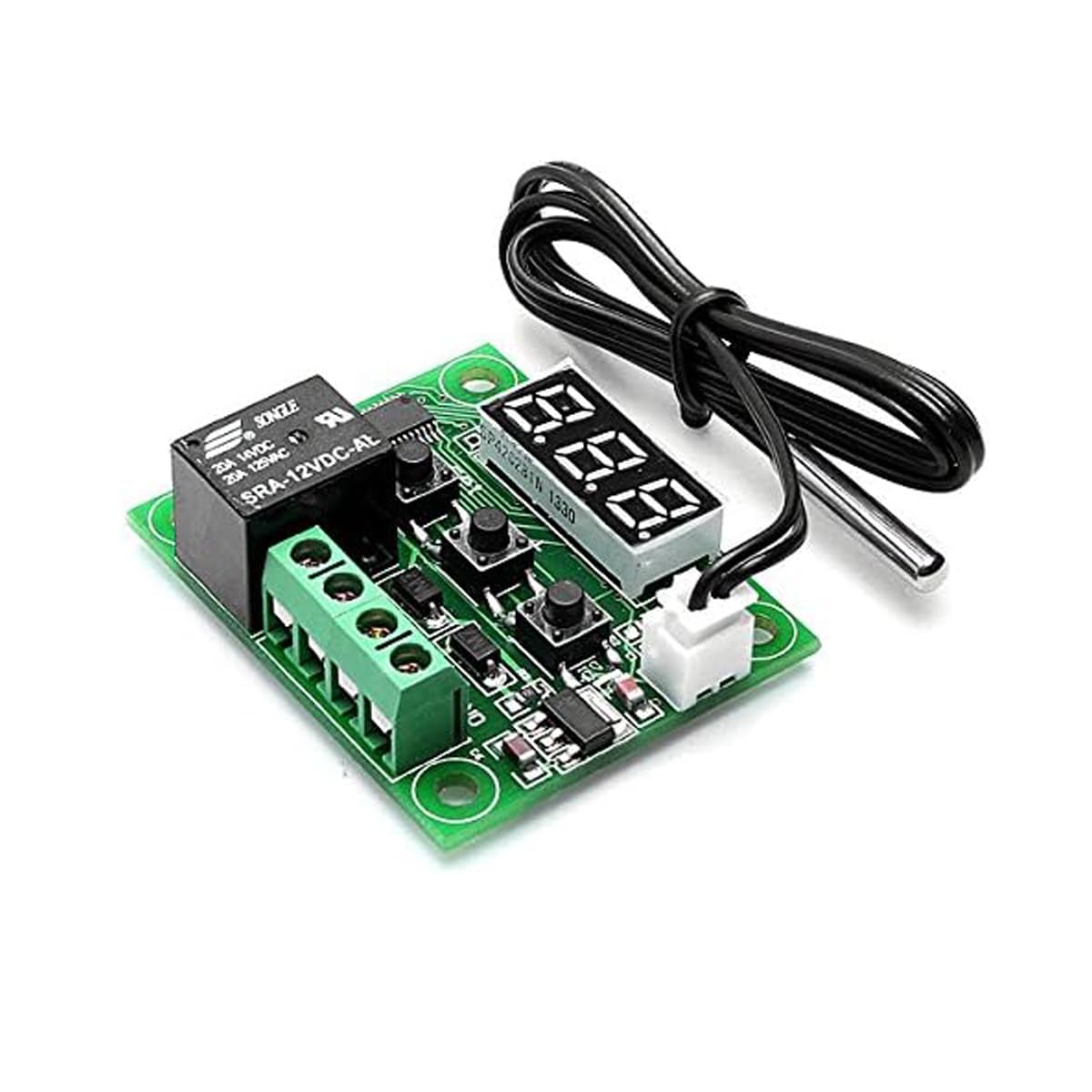 FamilyMall DC 12V Thermostat Temperature Switch Relay Thermal Sensor -50℃ to 110℃