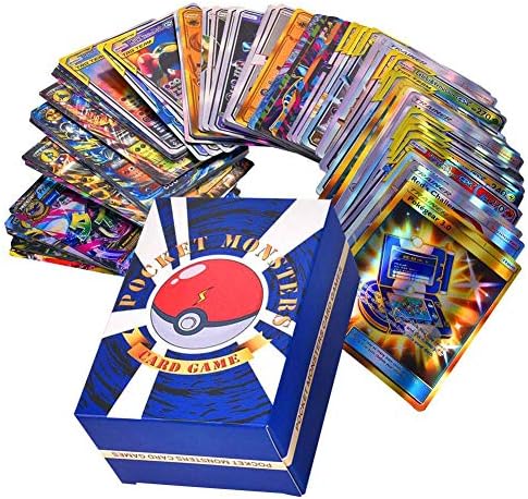 DLMZY Cards Flash Card Games Playing Cards Toys for Kids,Fun Family Games,30 Team Up+50 Mega+20 Trainer+20 Ultra Beast GX