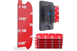 pop-tech 3M Sticky Pads Replacement for Socket Wallet Base,6pcs 3M VHB Double Sided Mounting Tape for PopWallet Grip, Adhesive Sticker for Socket Card Holder iPhone, Phone Wallet & Wallet Socket